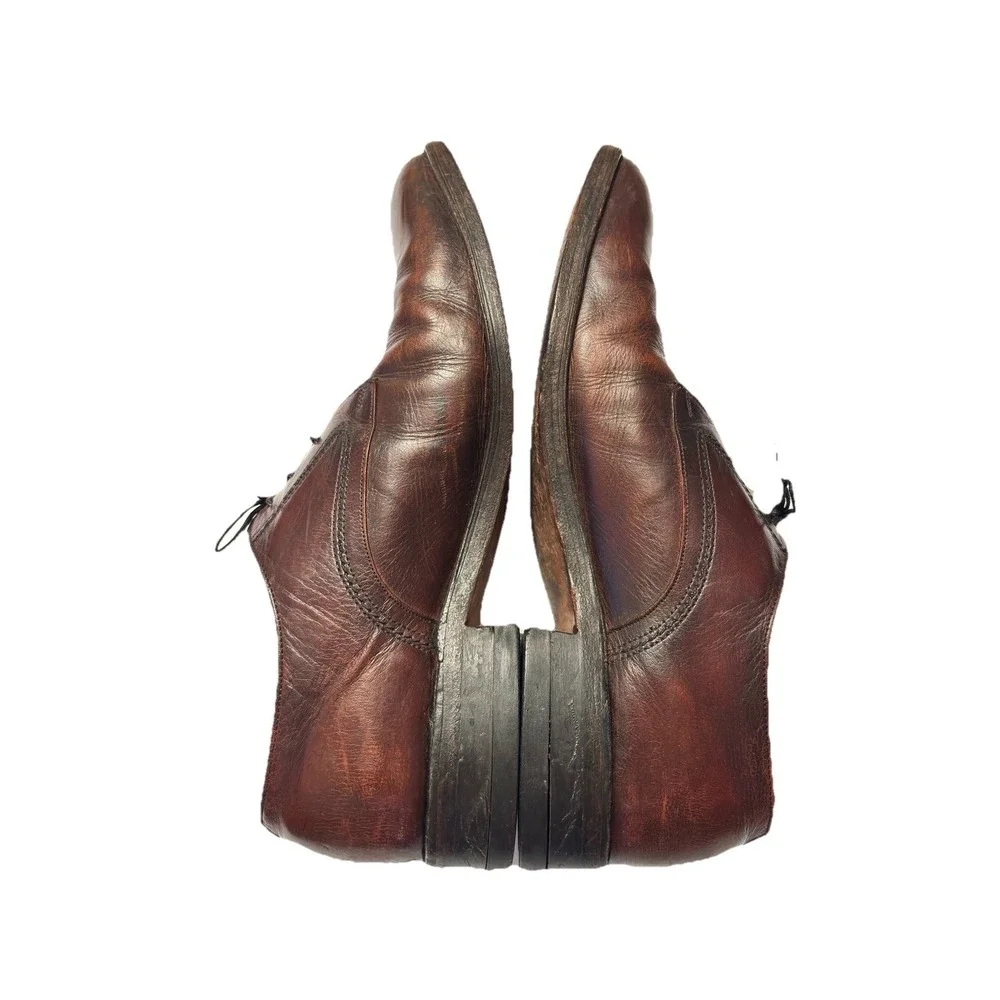 Freeman Free Flex‎ Lace Up Dress Shoes Size 10 E Leather